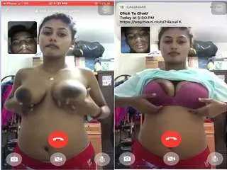 Cute Tamil Girl Showing Her Boobs and Pussy On Video Call