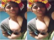 Cute Bangla Girl Play with her Boobs